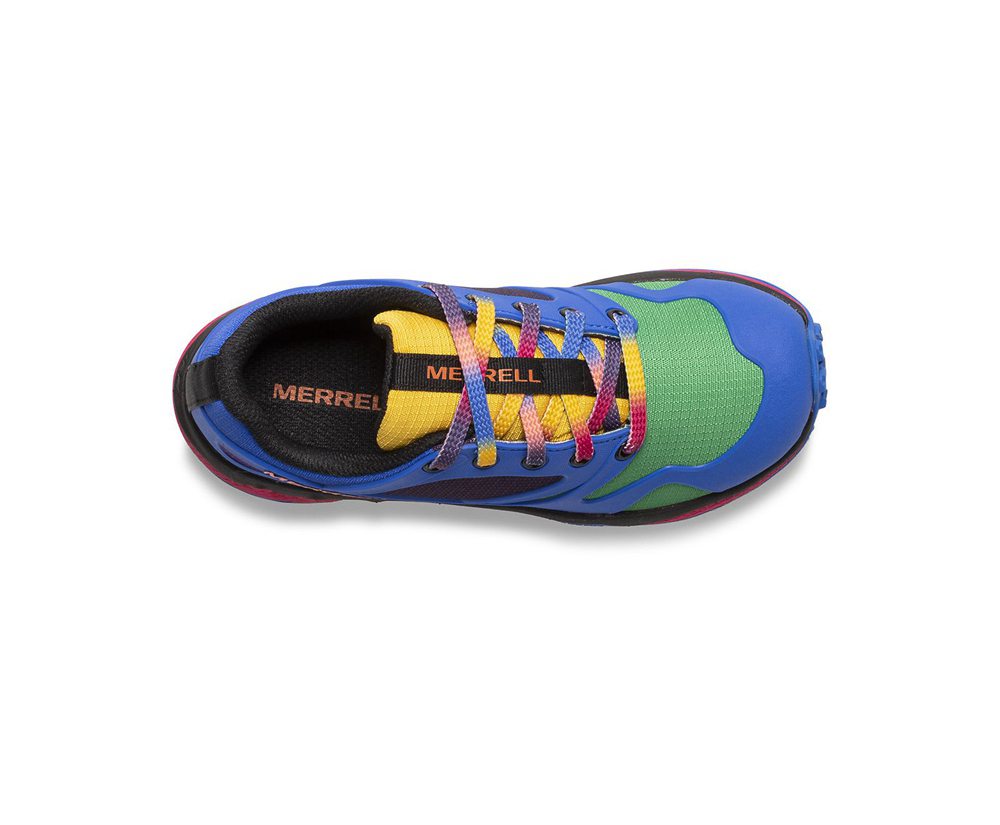 Tenis Criança - Merrell Altalight Baixo Print - Azuis/Verdes - YPR027943